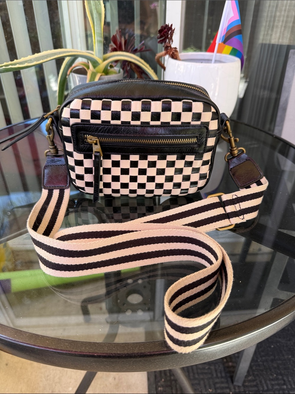 Universal Thread Checkered Crossbody Bag